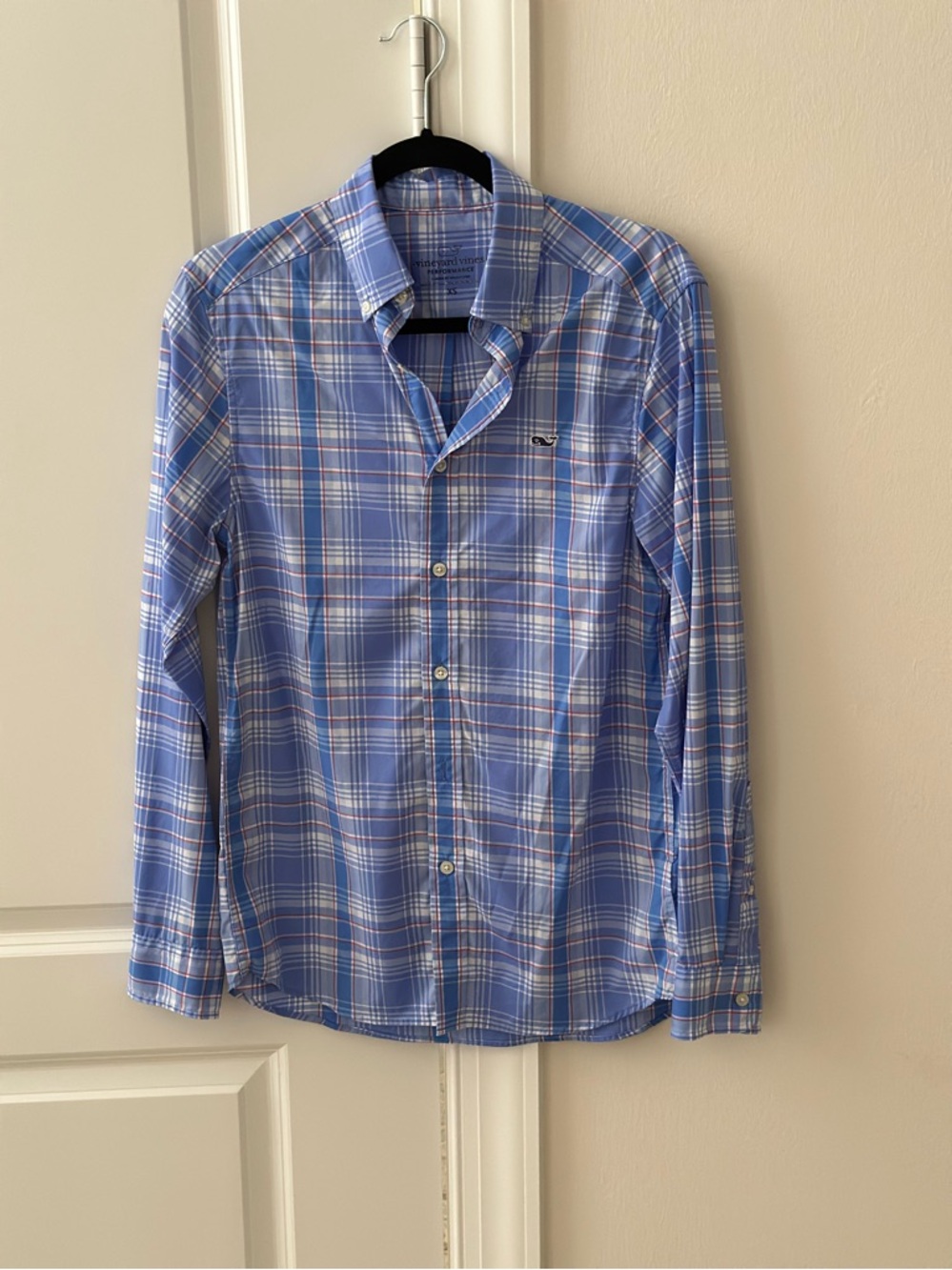 Vineyard Vines Light Blue Plaid Button-Down Shirt